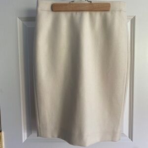 J.Crew creamy white No. 2 Pencil wool skirt